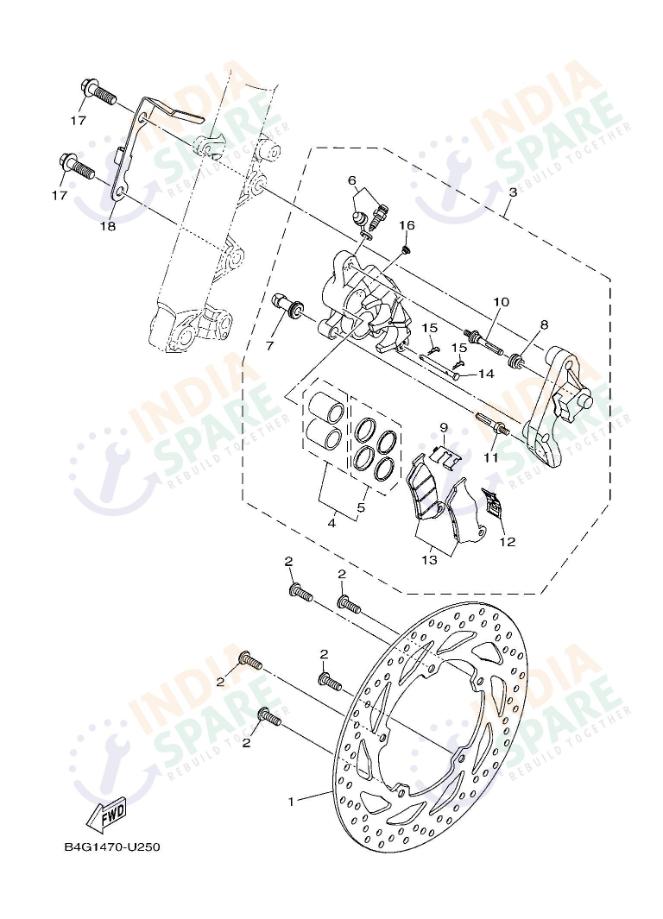 FRONT BRAKE CALIPER